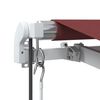 vidaXL Automatic Retractable Awning Burgundy 400x350 cm