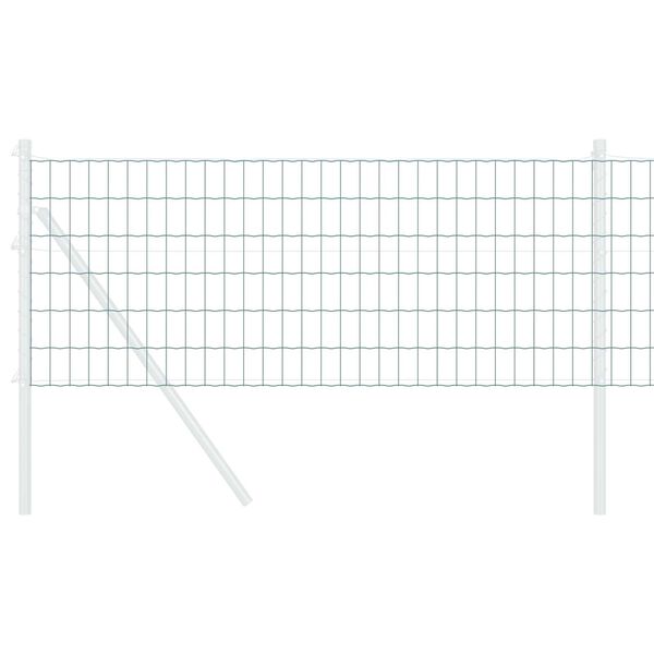 vidaXL Euro Fence Green 0.8 x 10 m PVC-coated iron