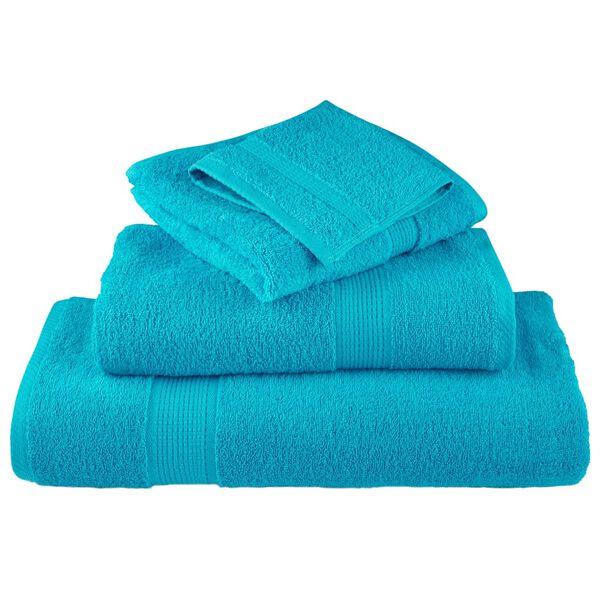 vidaXL 12 Piece Premium Towel Set SOLUND Turquoise 600 gsm