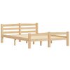 vidaXL Bed Frame without Mattress Solid Pinewood 140x200 cm