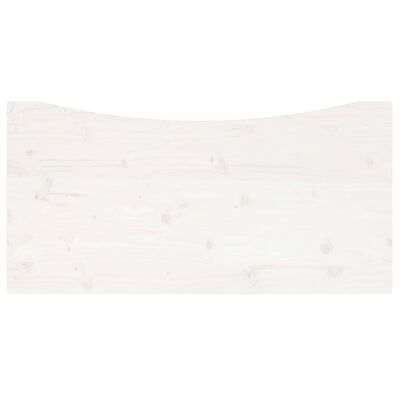 vidaXL Desk Top White 100x50x2.5 cm Solid Wood Pine