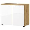 Germania Wash Basin Cabinet GW-Avino 34x70x58 cm White and Navarra-oak