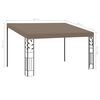vidaXL Wall-mounted Gazebo 4x3x2.5 m Taupe