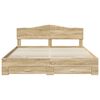 vidaXL Bed Frame with Drawer Sonoma Oak 200 x 200 cm Engineered Wood