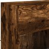 vidaXL TV Wall Cabinet with LED Lights Smoked Oak 78.5x30x60.5 cm