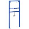 vidaXL Bathroom Wall Support Height Adjustable Blue 50 x 3 x 112 cm