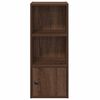 vidaXL Bookcase Brown Oak 31x24x77 cm Engineered Wood