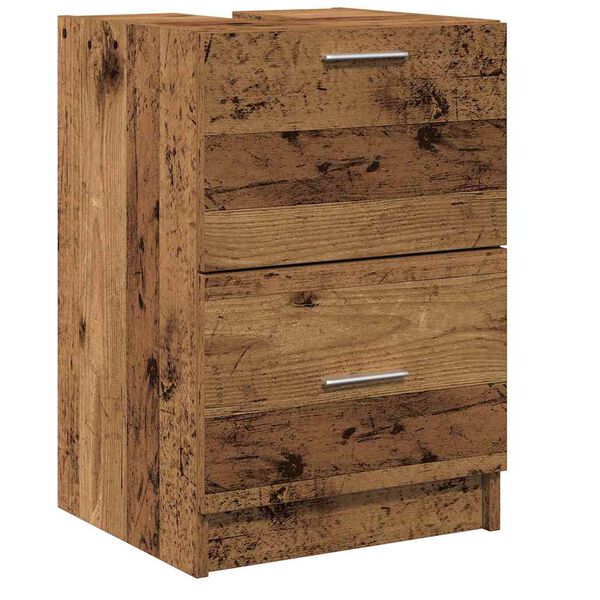vidaXL Bathroom Cabinet Old Wood 40 x 37 x 59 cm Engineered wood