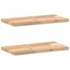 vidaXL Floating Shelves 2 pcs 40x20x2 cm Untreated Solid Wood Acacia