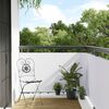 vidaXL Balcony Screen White 400x100 cm Poly Rattan