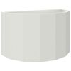 vidaXL Planter White 90 x 45 x 50 cm Steel