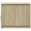 vidaXL Sideboard with LED Sonoma Oak 72x34x61 cm Engineered Wood