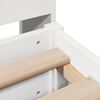 vidaXL Bed Frame without Mattress White 180x200 cm Super King Solid Wood Pine