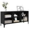 vidaXL TV Cabinet Set Black 103.5 x 30 x 50 cm Engineered Wood