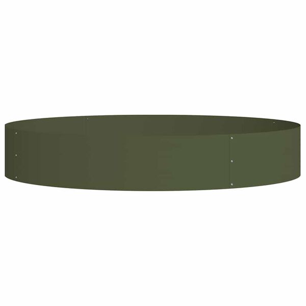 vidaXL Garden Planter Olive green 120 x 120 x 20 cm Steel