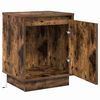 vidaXL Bedside Cabinet with 2 pcs Smoked Oak 39 x 34.5 x 50 cm