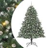 vidaXL Artificial Christmas Tree with 300 LEDs with Stand Green 210 cm