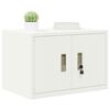 vidaXL Storage Cabinet White 60 x 40 x 40 cm Steel