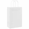 vidaXL Paper Bags 50 pcs with Handles White 21x11x31 cm