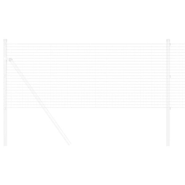 vidaXL Welded Wire Fence Silver 0.8 x 25 m Steel