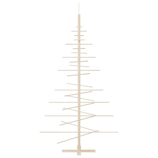 vidaXL Wooden Christmas Tree for Decoration 180 cm Solid Wood Pine