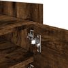vidaXL TV Cabinet Smoked Oak 80x35x40 cm Engineered Wood