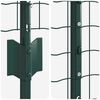 vidaXL Fence with Post Green 1.6 x 10 m Steel and PVC