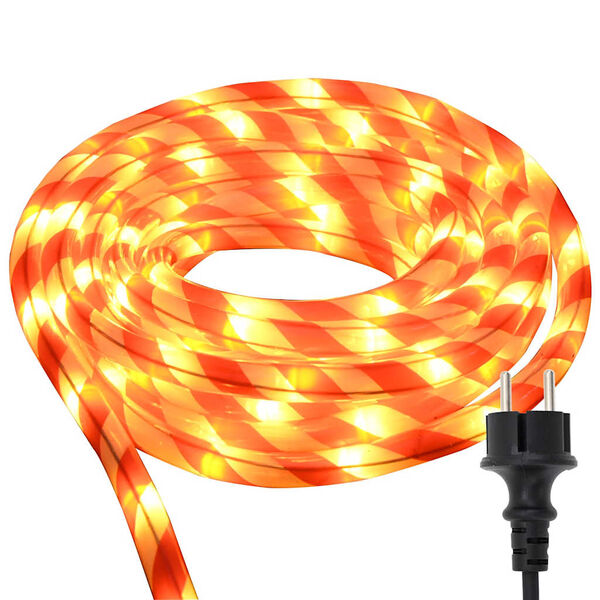 vidaXL Rope Light with 240 LEDs Warm White 10 m PVC