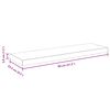 vidaXL Floating Wall Shelves 4 pcs High Gloss Black 80x23.5x3.8 cm MDF
