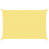 vidaXL Sun Shade Sail Yellow and White 6 x 4 m 100% Polyester Oxford