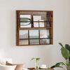 vidaXL Magazine Rack Old Wood 80 x 12 x 70 cm Engineered Wood