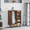 vidaXL Golf Cabinet with Wheel Plain Smoked Oak 65 x 45 x 98 cm