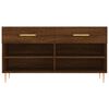 vidaXL Shoe Bench Brown Oak 102x35x55 cm Engineered Wood