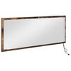 vidaXL Mirror Smoked Oak 90 x 8.5 x 37 cm Engineered Wood