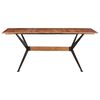 vidaXL Dining Table 180x90x76 cm Solid Mango Wood