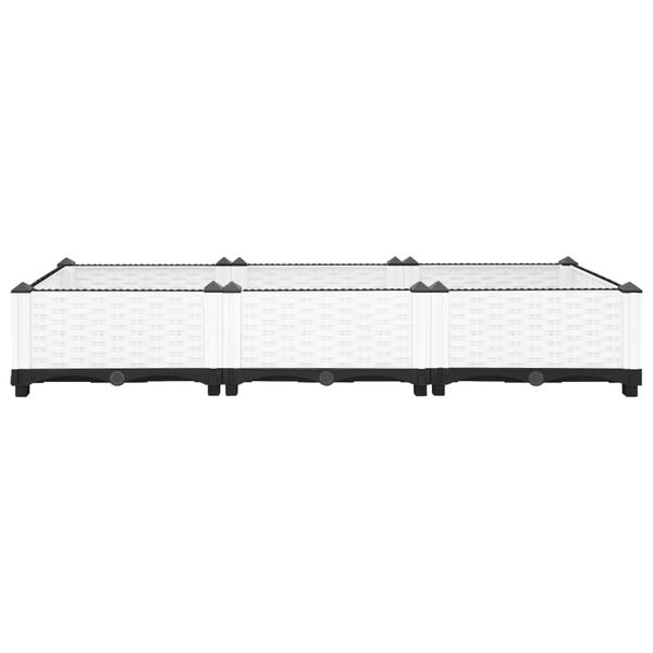 vidaXL Raised Bed 120x40x23 cm Polypropylene