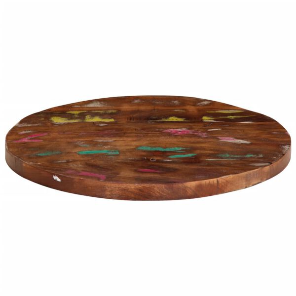 vidaXL Table Top &Oslash; 40x2.5 cm Round Solid Wood Reclaimed