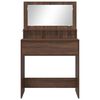vidaXL Bedroom Dressing Tables Brown Oak 80 x 39.6 x 135 cm