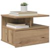 vidaXL Floating Nightstand Artisan Oak 40 x 31 x 27 cm Engineered Wood