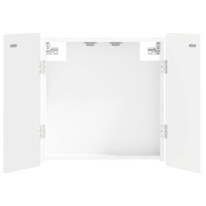 vidaXL Dartboard Cabinet ZWOLLE White 52.5 x 10.5 x 57.5 cm