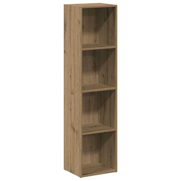 vidaXL Book Cabinet Artisan Oak 36x30x143 cm Engineered Wood