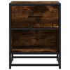 vidaXL Bedside Cabinet Smoked Oak 40x31x50 cm Engineered Wood