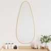 vidaXL Wall Mirror Gold 80x35 cm