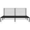vidaXL Metal Bed Frame without Mattress with Headboard Black 180x200cm