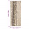 vidaXL Fly Curtain Dark Brown and Beige 56x185 cm Chenille