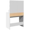 vidaXL Dressing Table with LED White 80x41x134.5 cm