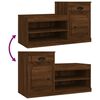 vidaXL Shoe Cabinet Brown Oak 100x42x60 cm Engineered Wood