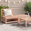 vidaXL Garden Sofa Armless with Footstool Solid Wood Douglas