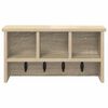 vidaXL Wall-Mounted Coat Rack with Shelf Sonoma oak 50 x 16 x 26 cm