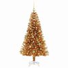 vidaXL Christmas Tree with 150 LEDs with Stand Gold 150 cm PET